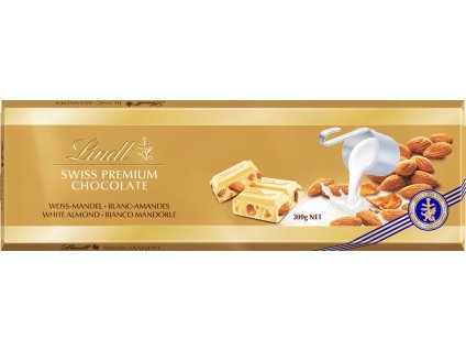 Nejkafe Mocafino Lindt Swiss Premium white almond bila s mandlemi 300g