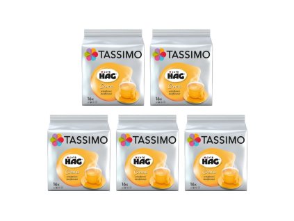 Tassimo Kaffee HAG Crema bezkofeinová káva 16ks karton 5 balení