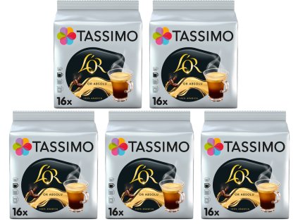 Tassimo L'OR Café Lungo Absolu kapsle 16 ks karton 5 balení