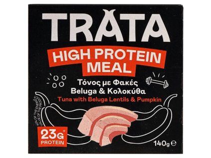 TRATA High Protein Meal Tuňák s černou čočkou a dýní 140g