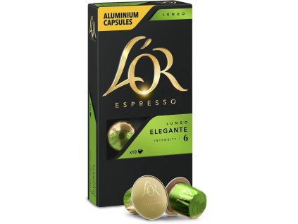 l or espresso lungo elegante intenzita 6 10 hlinikovych kapsli kompatibilnich s kavovary nespresso
