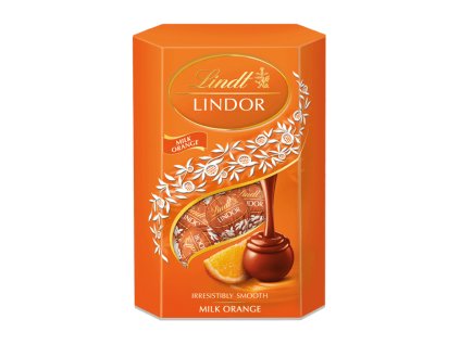 lindt lindor pralinky pomeranc 200g nejkafe cz