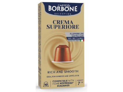 Caffe Borbone Crema Superiore capsule din aluminiu pentru Nespresso 10buc