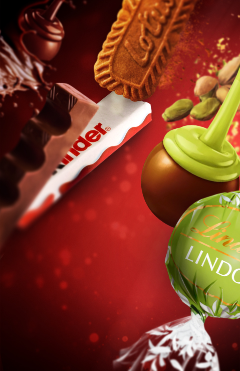 Razne sladkarije – Kinder, Lindt ali piškoti Lotus