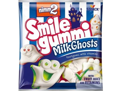 storck nimm2 smile milk ghost ovocne zelatinove bonbony 90g nejkafe cz