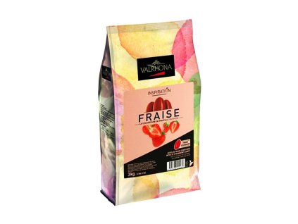 Valrhona Feves Bílá Čokoláda Inspiration Strawberry 37% 3kg