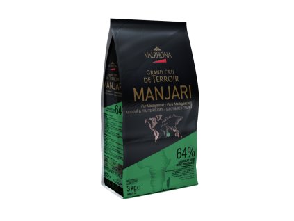 Valrhona Feves Tmavá Čokoláda Manjari 64% 3kg