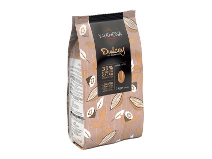 Valrhona Feves Bílá Čokoláda Dulcey 35% 3kg
