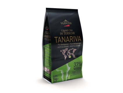 Valrhona Feves Mléčná Čokoláda Tanariva 33% 3kg