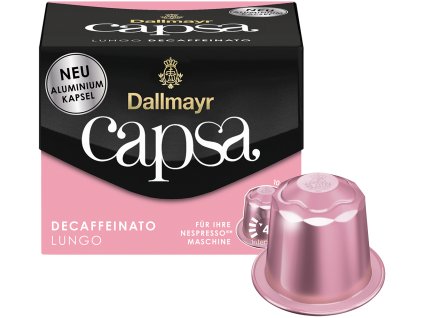 Dallmayr Capsa Lungo Decaf hliníkové kapsle 10 ks