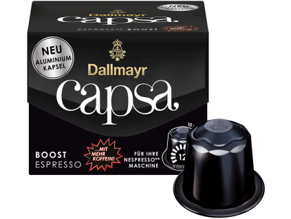Dallmayr Capsa Boost Espresso hliníkové kapsle 10 ks
