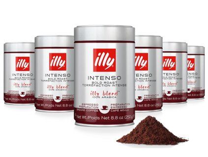 Illy Intenso mletá káva 250g 6ks