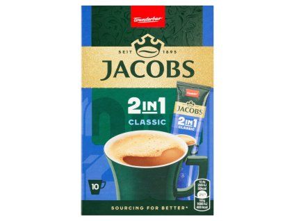 Jacobs Original 2v1 Instantní káva 10 x 12,4g
