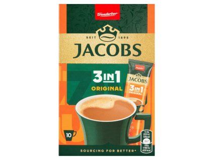 Jacobs Original 3v1 Instantní káva 10 x 12,6g