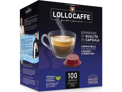 Kapsle Lollo Caffe do Lavazza A Modo Mio® Dek 100 ks
