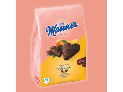 Nejkafe mocafino manner orange wafle hearts 300g