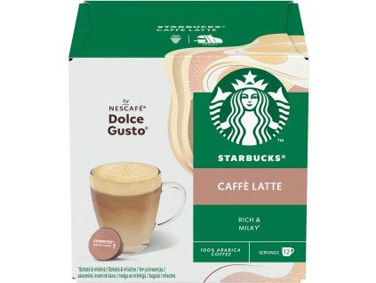 starbucks nescafe dolce gusto caffe latte 12 kapsli