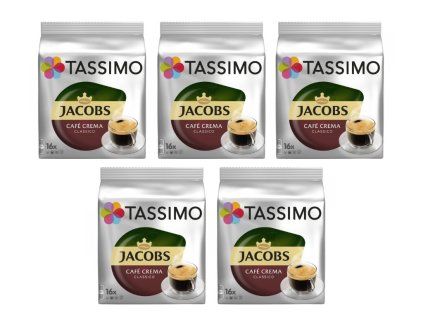 tassimo jacobs caffe crema 16 kusu karton 5 baleni