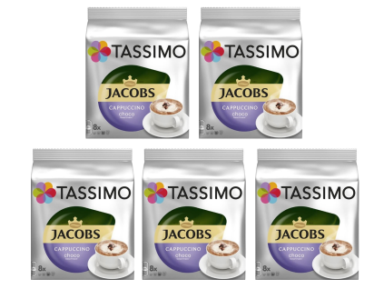Tassimo Cappuccino Choco kapsle 8ks karton 5 balení