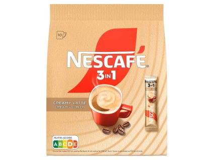 Nescafé 3in1 Creamy Latte instantní káva sáčky 10 x 15 g