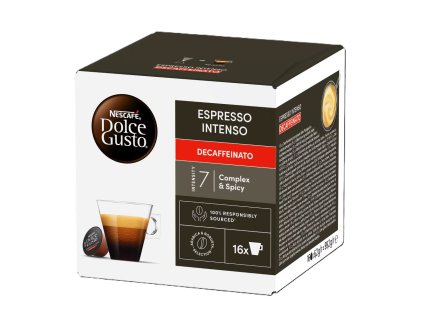 Nescafé Dolce Gusto Espresso Intenso bezkofeinové DECAFFEINATO 16kusů kapslí