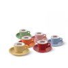 Musetti Kávové  Šálky Rainbow Collection Espresso  60ml 6ks