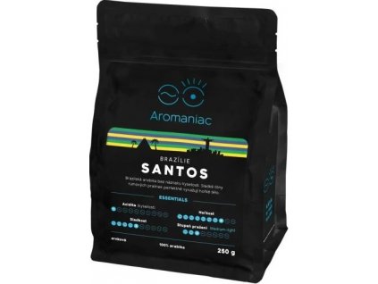 aromaniac brazilie santos mletá 250g nejkafe cz