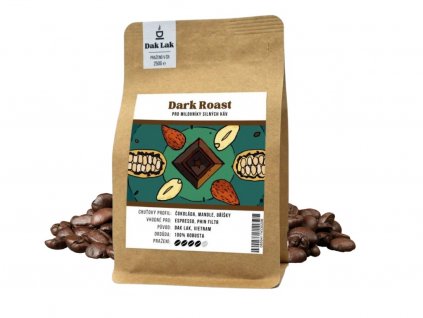 cerstve prazena vietnamska kava dak lak dark 250g