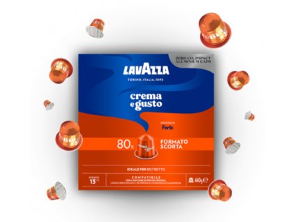 Lavazza crema e gusto 80ks forte nejkafe cz