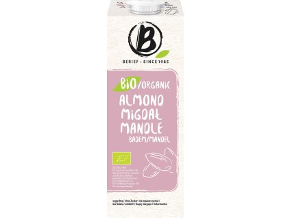 berief bio organic almond 1l nejkafe cz