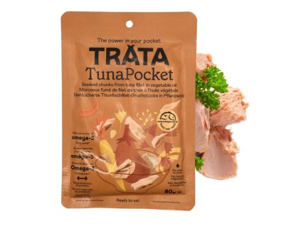 trata kousky uzeneho tunaka v rostlinnem oleji 80 g