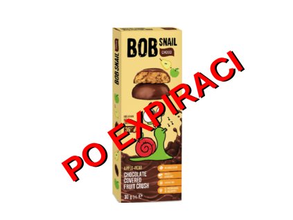 Šnek Bob Ovocná pochoutka v mléčné čokoládě jablko a hruška PO EXPIRACI 30 g
