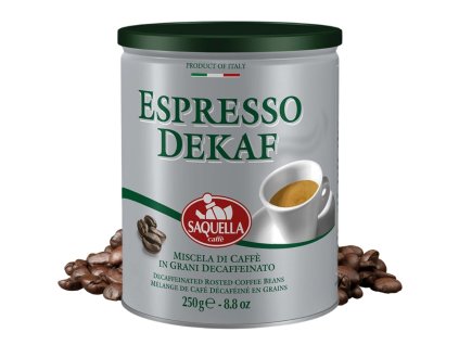 saquella espresso dekaf zrnkova kava doza 250g