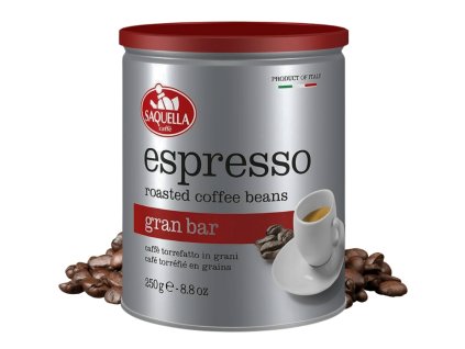 saquella espresso gran bar zrnkova kava doza 250g