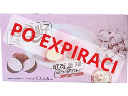Qmochi Japonské Koláčky s příchutí taro PO EXPIRACI 80 g