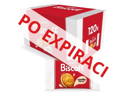 Lotus Biscoff Karamelizované sušenky Vanilka karton 120 ks 1200 g PO EXPIRACI