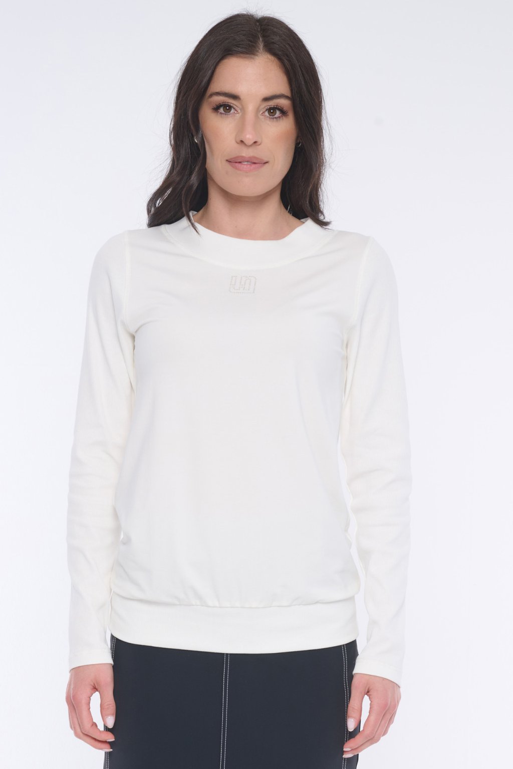 INFINITE 253-747 triko s patentem smetana