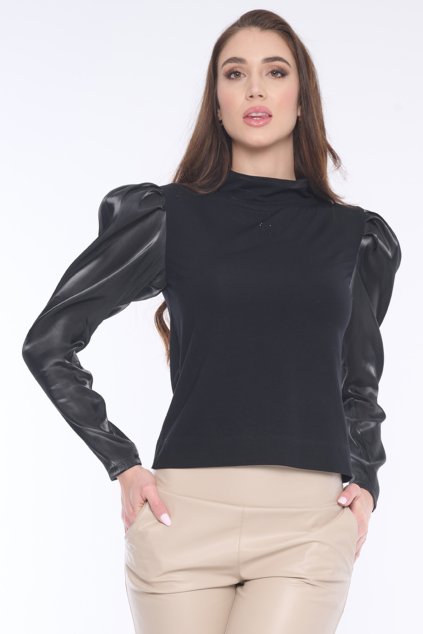 INFINITE 254-771 triko stoják černá