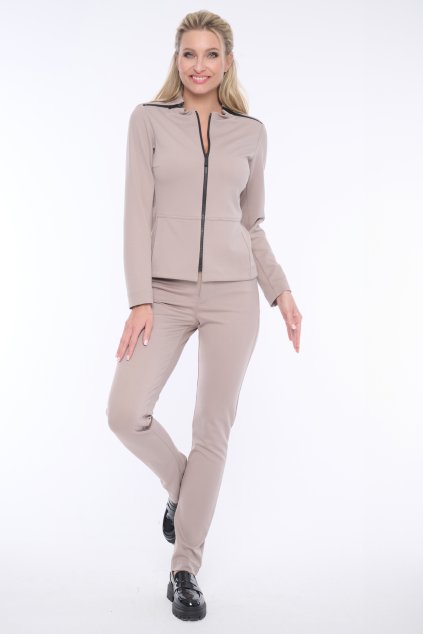 INFINITE 454-790 kalhoty klasické taupe