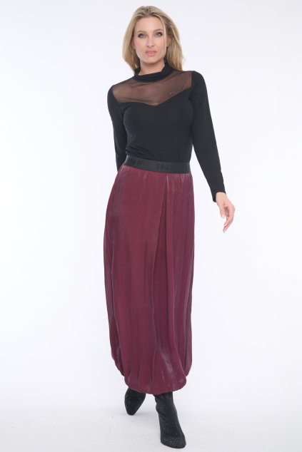 INFINITE 154-666D sukně dlouhá balon merlot