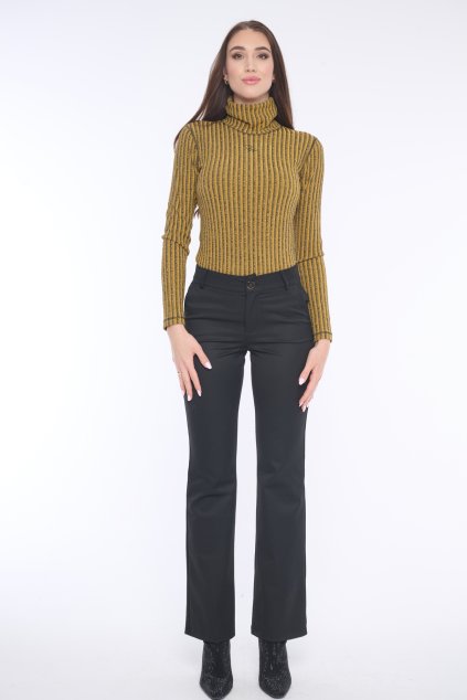 INFINITE 454-793 kalhoty do zvonu černá