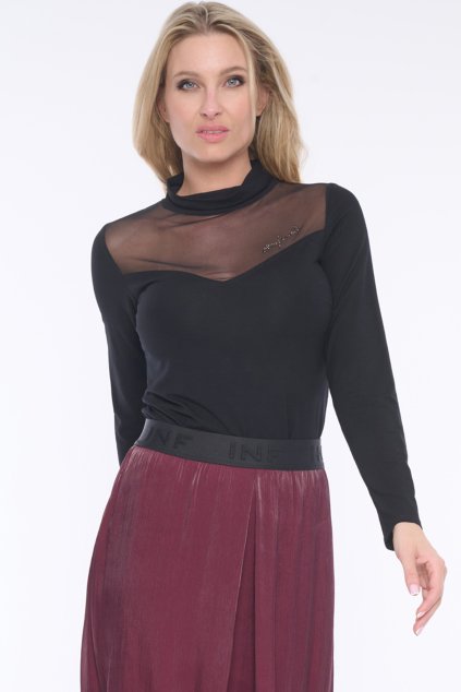 INFINITE 255-769A triko stoják s tylem černá