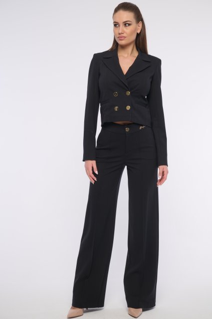 INFINITE 461-795 kalhoty široké černá