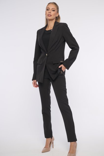 INFINITE 461-800 kalhoty úzké ke kotníkům černá