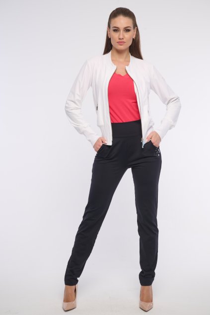 INFINITE 561-481 bomber úpletový bílý