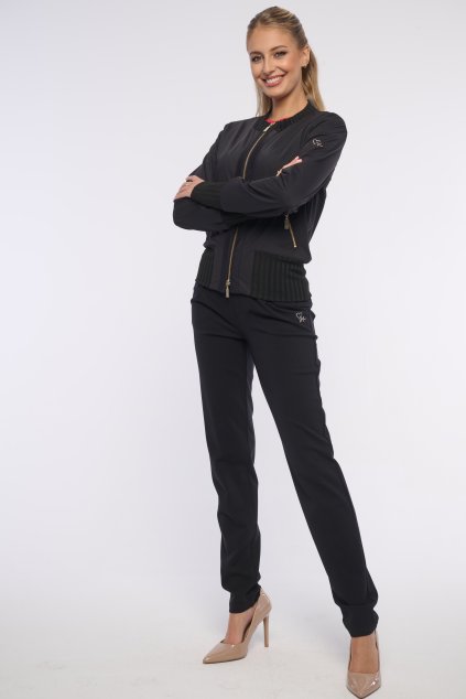 INFINITE 561-481 bomber úpletový černý