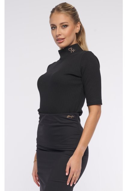 INFINITE 261-775K basic triko stoják černá