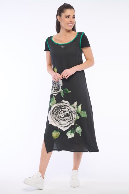 INFINITE 362-619B šaty černá růže