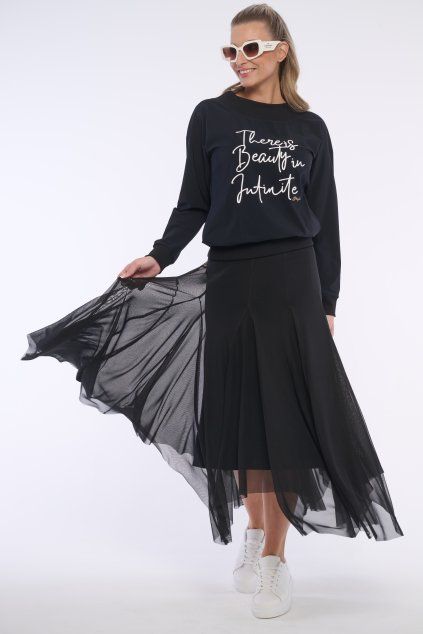 INFINITE 162-677 sukně tyl černá