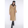 INFINITE 653-276 kabát dlouhý křivák camel
